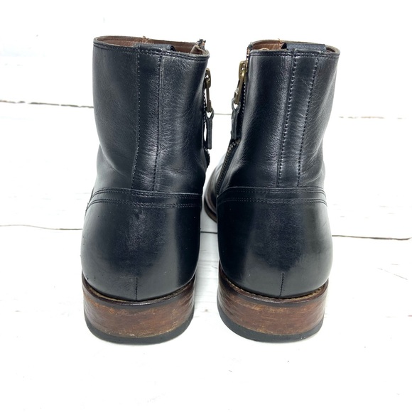 Magnanni Shoes Men’s 10M Black Chelsea Boots Leather Side Zip . - Picture 7 of 11